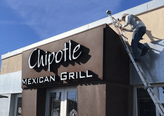 Storefront Channel Letter Signs Installation